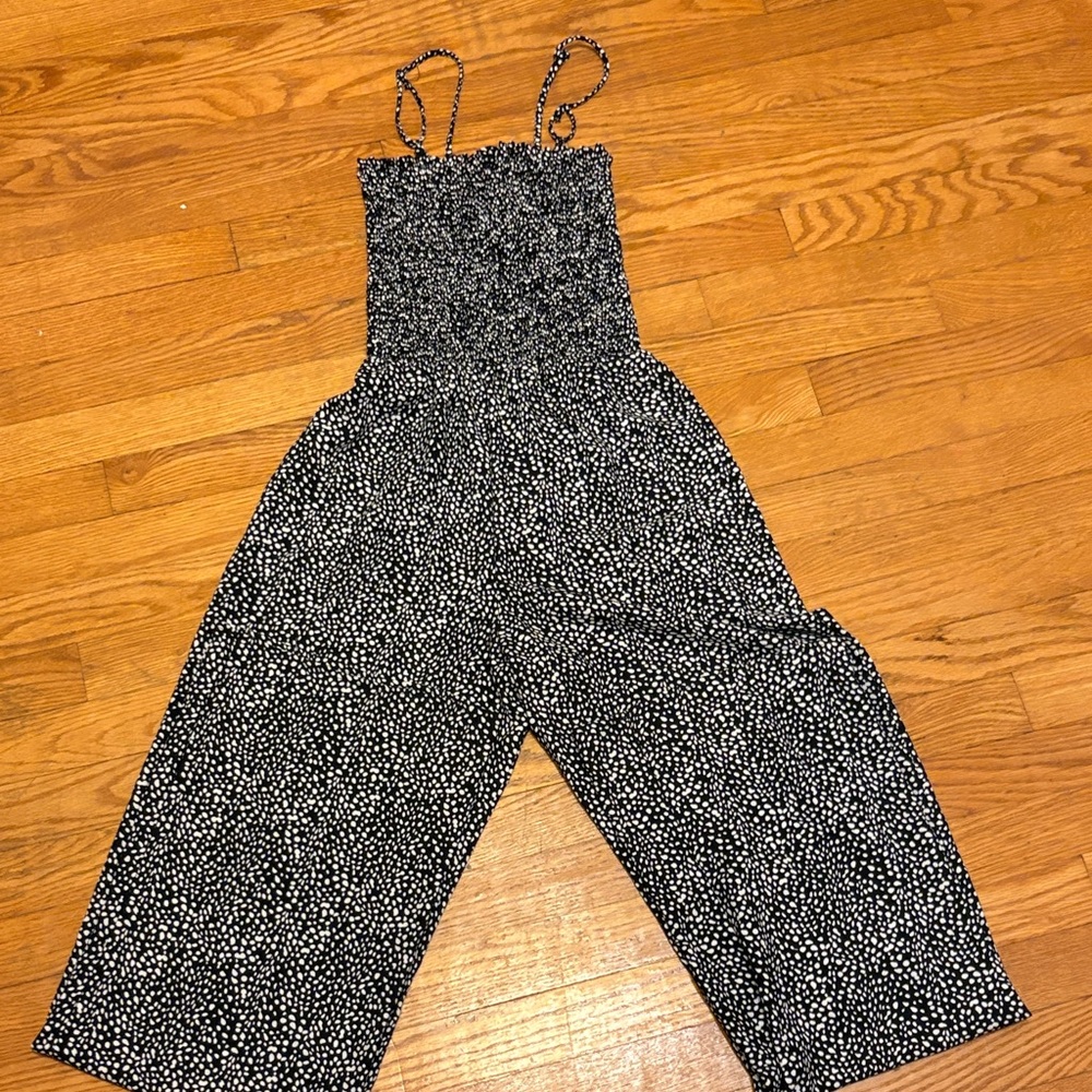 Blue Life Black and White Patterned Jumpsuit - Picture 5 of 5